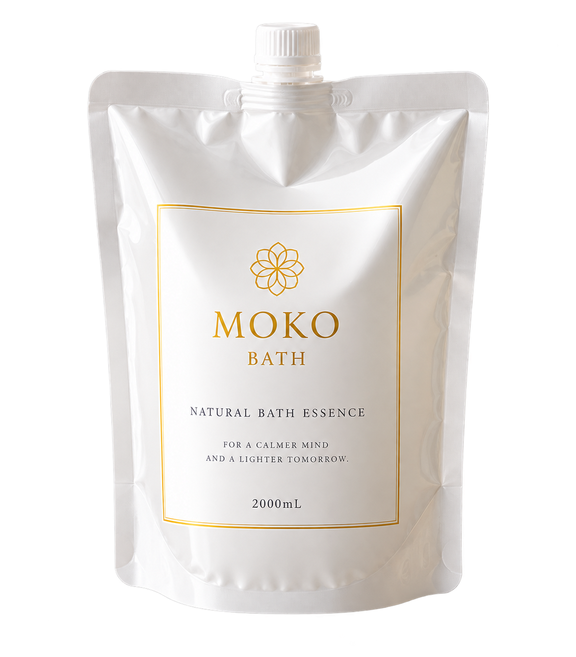 MOKO BATH 2Lのキャップ付きパウチ